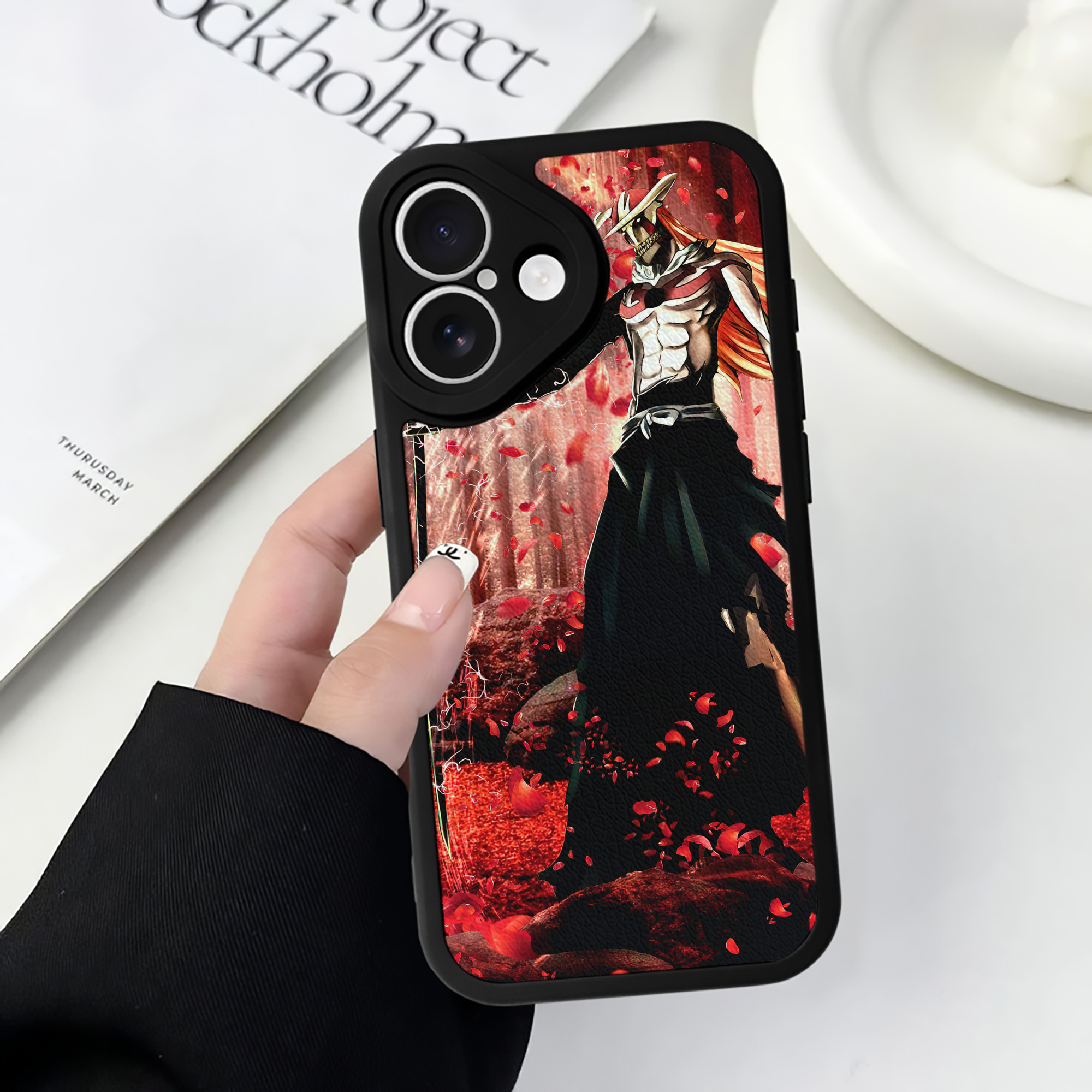 （画像用） ブリーチ BLEACH 【iPhone 16シリーズ対応】シリコンスマホケース（レザー調） 材質：シリコン